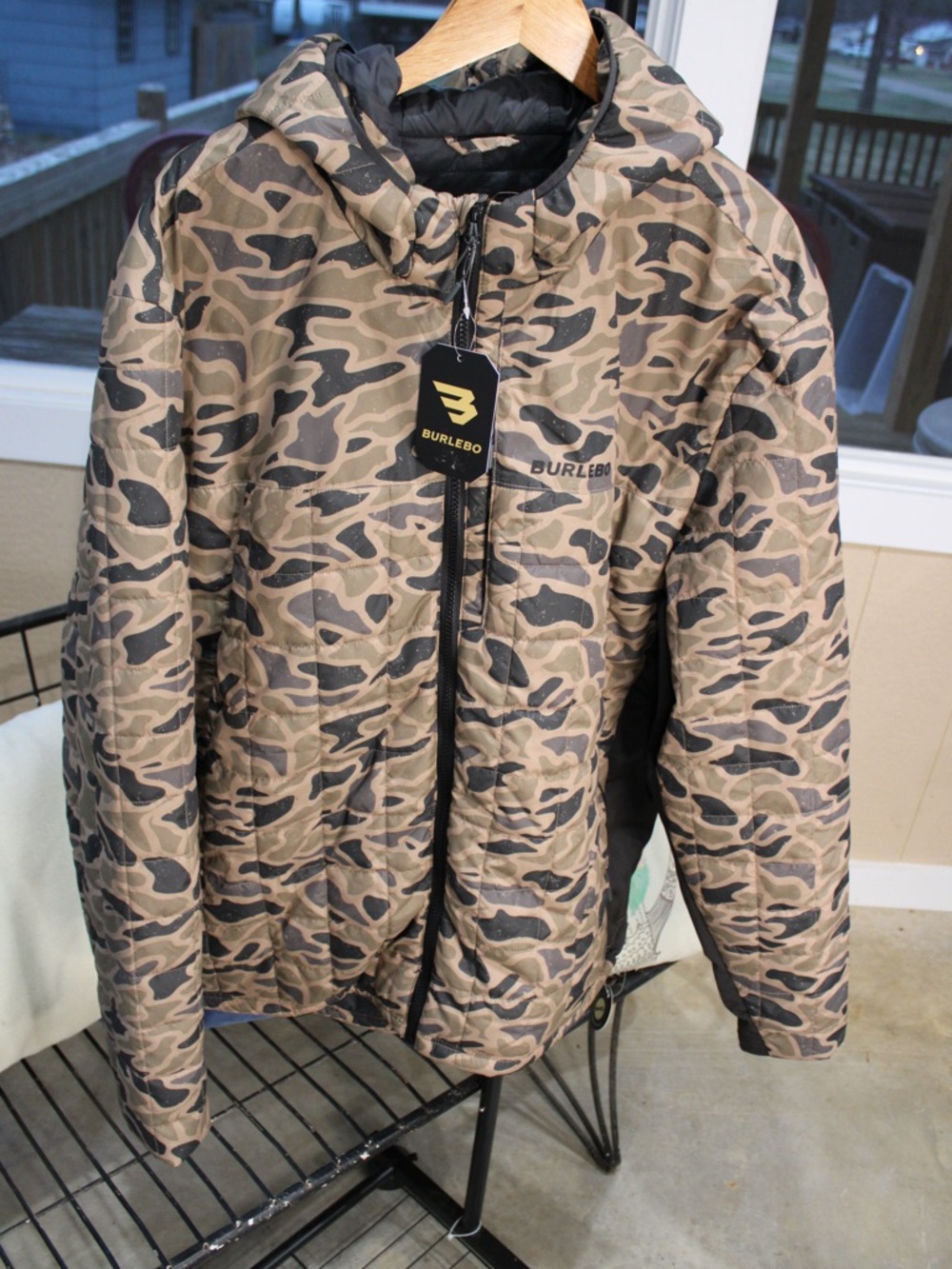 Burlebo Camo Puffer Jacket Mens Size XL New With Tags - Picture 7 of 8